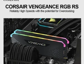 Corsair Vengeance RGB RS 데스크탑 메모리, 동적 RGB 조명, ICUE 소프트웨어 호환, 16GB, 8GB, DDR4, 3200MHz, 3600MHz, 검정색