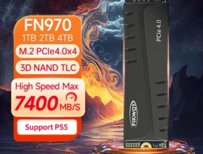 Fikwot FN970 M.2 SSD, 1TB, 2TB, 7400 MB/s PCIe 4.0×4 NVMe 1.4, 방열판 DRAM 캐시 포함, PS5 데스크탑 PC용 내장 솔리드 스테이트 드라이브