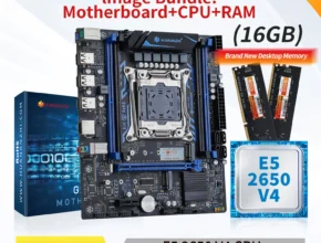 HUANANZHI X99 P4F LGA 2011-3 XEON X99 마더보드, 인텔 E5 2650 V4 지지대 DDR4 NON-ECC 메모리 콤보 키트 세트, NVME SATA