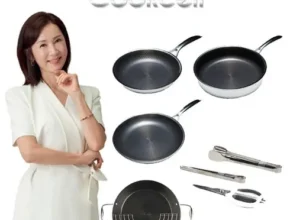 생활의 품격을 높이다 전인화의 쿡셀 세라믹 더블 블랙큐브 프라이팬 3종세트 모두가 좋아하는 이유는?
