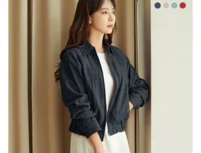 신학기best 24SS 썸머 레이스 자수 플로럴 오간자 자켓 프리미어 상품