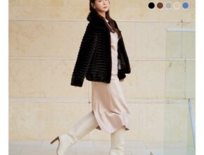 타임특가 24FW FAUX세이블 SLIM호리젠탈 자켓 합리적인 가격
