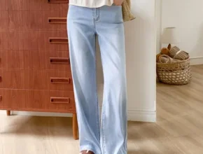 건강한 명절선물을 위한 24SS 썸머 코튼 블렌딩 리얼 스트레치 세미 와이드 데님 팬츠 2종 조회수 급등