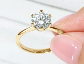 입소문 타면 끝나는 ​Anziw 모이사나이트 솔리테어 반지 빛나는