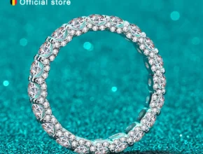 최고의 제품만 모았다 ​Knobspin 여성용 D 컬러 모이사나이트 반지 지금 바로 구매하자