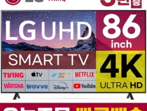 유튜브에서 대박난 제품 LG 울트라HD TV 86형 217cm  자신에게 투자하세요