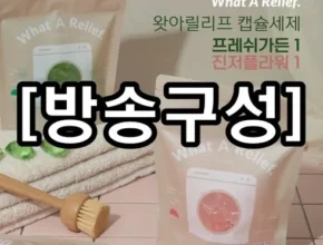 회사 명절 선물로 딱인 왓아릴리프 캡슐세제 더블세트 인기의 비결은?