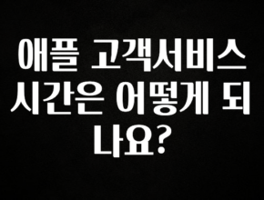 인플루언서가 공개한 애플 고객서비스 시간은 어떻게 되나요? 실시간 리뷰입니다
