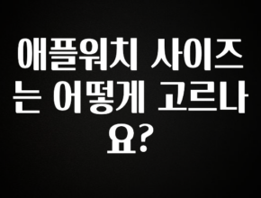 꾸준한 인기 애플워치 사이즈는 어떻게 고르나요? 실사용 후기
