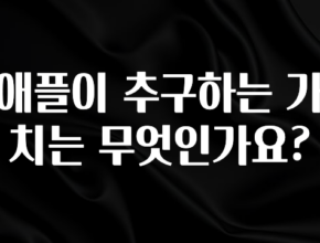 혜자소식 떳다 애플이 추구하는 가치는 무엇인가요? 최신정보