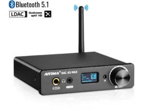 오늘하루 AIYIMA 오디오 A5 Max 미니 DAC 헤드폰 앰프 ES9018K2M 디코더 Bluetooth 5.1 APTX-LDAC 지원 DSD256 PCM384 원격 제어 아주 좋은 정보입니다