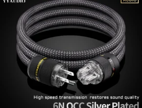 “꼭”저장해두세요 하이 엔드 AC 전원 케이블 6N OCC 실버 도금 Hifi 오디오 미국/EU 전원 코드 순수 구리 전원 케이블 연결 필터 CD 증폭기 기억하세요