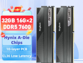 (2025 업데이트) KingBank DDR5 16GB 16gbx2 7600MHz MPOWER CL36 데스크탑 메모리 288 핀 PMIC ECC DIMM DDR5 RAM 하이닉스 A 다이 칩 고성능 실사용 후기