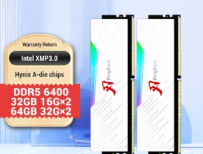 특별한 이유 KingBank Hynix A 다이 DDR5 RGB RAM 메모리 DDR5 RAM PC 16GBx2 32GB 32GBx2 64GB 6400 MHz 6400MHz 데스크탑용 RAM 흰색 XMP 3.0 소개합니다