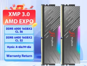 감쪽같고 예쁜 KingBank 브랜드 시리즈 DDR5 RGB RAM 메모리 클릭해보세요