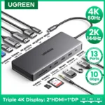방금 전달받은 UGREEN USB-C 허브 트리플 디스플레이 도킹 스테이션 실간 리뷰