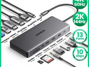 방금 전달받은 UGREEN USB-C 허브 트리플 디스플레이 도킹 스테이션 실간 리뷰