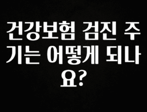 인플루언서가 공개한 건강보험 검진 주기는 어떻게 되나요? 정직하게 소개해보겠습니다