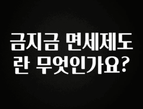 인플루언서가 공개한 금지금 면세제도란 무엇인가요? 꼭 확인해보세요