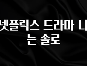 일단 무조건 저장하기 넷플릭스 드라마 나는 솔로 잠깐 확인해보세요