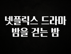우리도 이렇게하자 넷플릭스 드라마 밤을 걷는 밤 지금 소개할게요