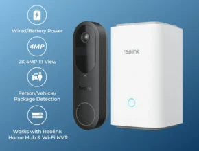 인기 제품만 모았다 Reolink 2K 배터리 비디오 초인종 4MP WiFi 비디오 인터콤 유선/배터리 전원 도어 벨 홈 허브를 통한 로컬 스토리지 암호화 주목하고 계십니다