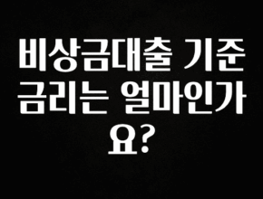 역대급 라인업 비상금대출 기준금리는 얼마인가요? 리뷰 해보겠습니다