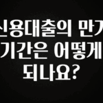 인스타 정보 신용대출의 만기 기간은 어떻게 되나요? 소개합니다