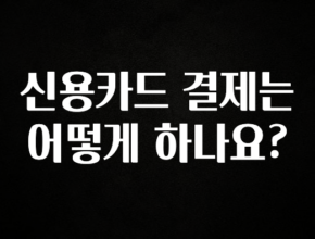 역.대.급 이벤트 신용카드 결제는 어떻게 하나요? 정직하게 소개해보겠습니다