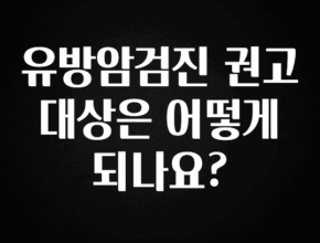 별다섯개 유방암검진 권고 대상은 어떻게 되나요? 관심이 뜨겁습니다