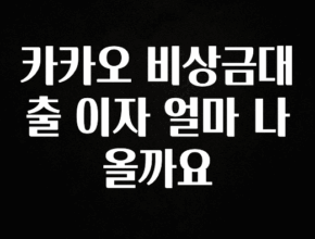 꾸준한 사랑을 받은 카카오 비상금대출 이자 얼마 나올까요 전합니다