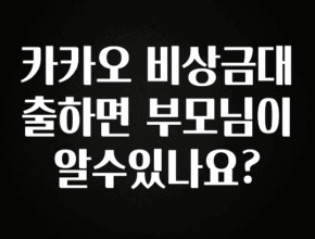 빠르게 확인 하세요! 카카오 비상금대출하면 부모님이 알수있나요? 추천드릴게요
