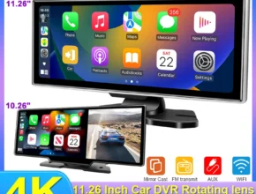 감사를 담은 10/11.26 인치 대시 캠 4K 자동차 DVR 무선 Carplay 및 안드로이드 자동 GPS 네비게이션 비디오 레코더 대시 보드 듀얼 렌즈 Wifi FM AUX 꼭 확인해보세요