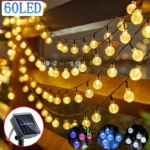 상위랭킹인 이유는 태양 크리스탈 글로브 LED 문자열 조명 60 LED 8 조명 모드 IP65 요정 빛 크리스마스 갈 랜드 정원 파티 장식 1pc/2pcs 꼭 알아두세요