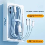 패키지 3 In 1 고속 충전 케이블 100W Xiaomi iPhone Poco 마이크로 USB 유형 C 충전기 케이블 코드 다중 Usb C 충전 와이어 라인 실시간 리뷰입니다