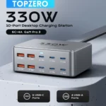소식”미리보기” 330W USB C GaN 충전기 100W PD3.0 PPS QC3.0 노트북 iPhone 15 16 용 멀티 포트 고속 충전 스테이션 Samsung Macbook Pro Tablet 뜨거운 관심 감사합니다