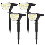 감사한 마음으로 준비한 1/2/4PCS 태양 스포트 라이트 68/72 LED 야외 정원 태양 풍경 스포트 라이트 방수 3 모드 벽 조명 문 뒷마당 차고 핫한 정보입니다