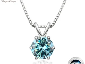 가성비 좋은 Bague Ringen 여성을위한 100% 925 스털링 실버 1ct Moissanite 목걸이 다이아몬드 펜던트 약혼 웨딩 파티 선물 도매 군말없이 소개합니다