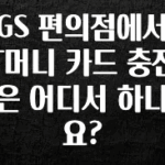실시간으로 뜸! GS 편의점에서 T머니 카드 충전은 어디서 하나요? 후회하지 않습니다