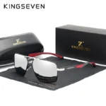 실시간 반응 터진 KINGSEVEN 알루미늄 남성용 선글라스 편광 렌즈 브랜드 레드 디자인 템플 선글라스 코팅 미러 안경 Oculos de sol 7719 관심이 뜨겁습니다