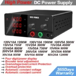 싹 다알려줌 NICE-POWER 고전력 벤치 실험실 DC 전원 공급 장치 300W-1200W 120V 10A 전압 전류 레귤레이터 15V 30V 60V 100V 200V 10A 20A 60A 지금 소개할게요