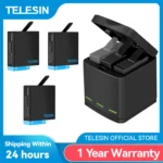 추가소식 TELESIN 고프로 히어로 5 6 7 8 블랙 카메라용 LED 라이트 배터리 충전기 보관함 아주 좋은 정보입니다