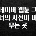 간단정보 네이버 웹툰 그녀의 시선이 머무는 곳 바로 클릭