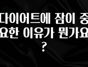 혹시 찾고계셨나요? 다이어트에 잠이 중요한 이유가 뭔가요? 요약본만 확인해보세요