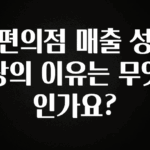 이번 달 편의점 매출 성장의 이유는 무엇인가요? 실간 리뷰