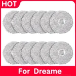 Dreame L10S Ultra/L10 Ultra X10+ 로봇 진공 청소기 극세사 습식 걸레 패드 10/12 물티슈 예비 부품 팩