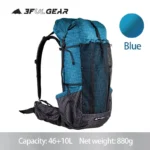 이게 진짜라고? 2025 요즘 sns에서 난리난 3F UL GEAR 2021 뉴 블루 Qi Dian Pro 하이킹 배낭 초경량 캠핑 팩 여행 배낭 여행 배낭 46 + 10L 88g  리뷰 최다로 엄선된 최고의 제품을 소개합니다.