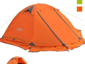 Flytop 2-3인 4계절 스커트 텐트 캠핑 야외 더블 레이어 알루미늄 폴 안티 스노우 여행 가족 초경량 관광