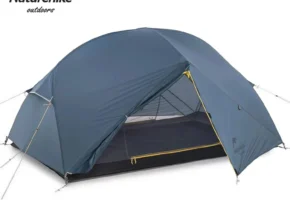 Naturehike Mongar 2인용 배낭 텐트 210T 폴리에스테르 더블 레이어 프리 스탠딩 텐트 매트가 있는 초경량 캠핑 텐트