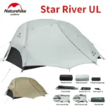 당장 친구에게 알려야 할 2025 요즘 sns에서 난리난 Naturehike Star River UL 천막 초경량 2 명 더블 레이어 방수 방풍 삼계절 하이킹 캠핑 텐트 2024 새로운  리뷰 최다로 엄선된 최고의 제품을 소개합니다.